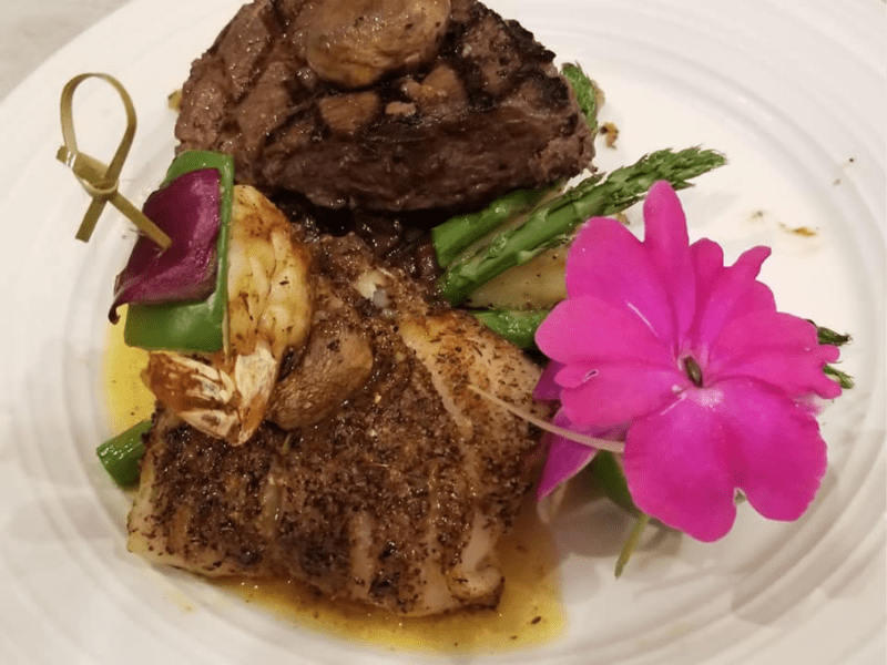 Blackened Grouper and Filet Mignon Berwood Catering, Professional Catering, Personal Chef Services
